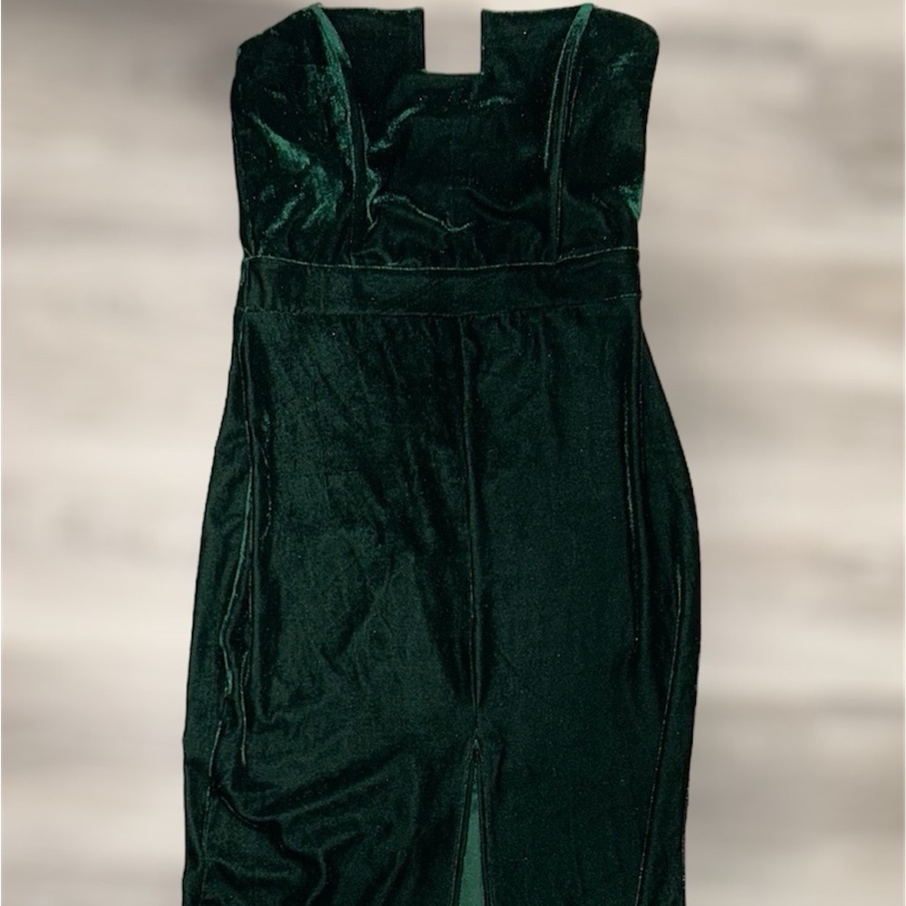 Green Velvet Dress
